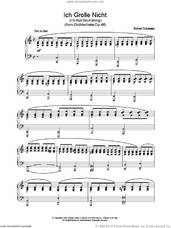 Cover icon of Ich Grolle Nicht sheet music for piano solo by Robert Schumann, classical score, intermediate skill level