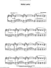 Cover icon of Molto Lento sheet music for piano solo by Robert Schumann, classical score, intermediate skill level