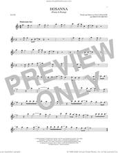 Cover icon of Hosanna (Praise Is Rising) sheet music for flute solo by Paul Baloche and Brenton Brown, intermediate skill level
