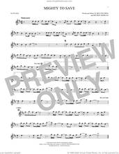 Cover icon of Mighty To Save sheet music for alto saxophone solo by Hillsong Worship, Ben Fielding and Reuben Morgan, intermediate skill level