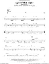 Cover icon of Eye Of The Tiger sheet music for bass solo by Survivor, Frank Sullivan and Jim Peterik, intermediate skill level