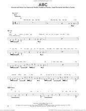 Cover icon of ABC sheet music for bass solo by The Jackson 5, Alphonso Mizell, Berry Gordy, Deke Richards and Frederick Perren, intermediate skill level