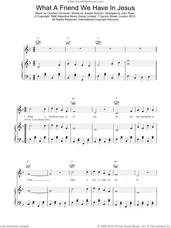 Cover icon of What A Friend We Have In Jesus sheet music for voice, piano or guitar by Daniel O'Donnell, Mahalia Jackson and Joseph M. Scriven, intermediate skill level
