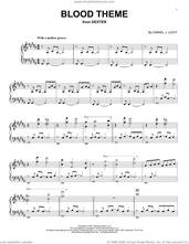 Cover icon of Blood Theme (from Dexter) sheet music for piano solo by Daniel J. Licht, intermediate skill level