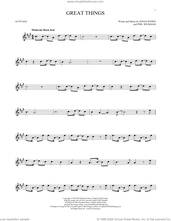 Cover icon of Great Things sheet music for alto saxophone solo by Phil Wickham and Jonas Myrin, intermediate skill level