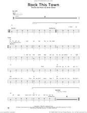 Cover icon of Rock This Town sheet music for bass solo by Stray Cats and Brian Setzer, intermediate skill level