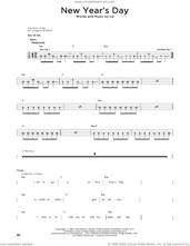 Cover icon of New Year's Day sheet music for bass solo by U2, intermediate skill level