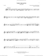 Cover icon of This I Believe (The Creed) sheet music for flute solo by Hillsong Worship, Ben Fielding and Matt Crocker, intermediate skill level