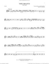 Cover icon of This I Believe (The Creed) sheet music for violin solo by Hillsong Worship, Ben Fielding and Matt Crocker, intermediate skill level