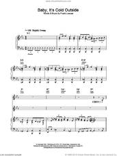 Cover icon of Baby, It's Cold Outside sheet music for voice, piano or guitar by Tom Jones and Cerys Matthews, intermediate skill level