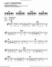 Cover icon of Last Christmas sheet music for piano solo (chords, lyrics, melody) by Wham! and George Michael, intermediate piano (chords, lyrics, melody)