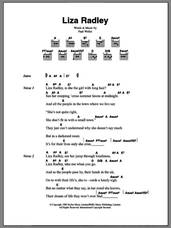 Cover icon of Liza Radley sheet music for guitar (chords) by The Jam and Paul Weller, intermediate skill level
