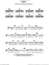 Cover icon of Fighter sheet music for piano solo (chords, lyrics, melody) by Christina Aguilera and Scott Storch, intermediate piano (chords, lyrics, melody)