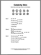 Cover icon of Celebrity Skin sheet music for guitar (chords) by Hole, Billy Corgan, Courtney Love and Eric Erlandson, intermediate skill level
