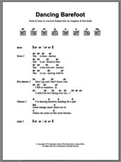 Cover icon of Dancing Barefoot sheet music for guitar (chords) by Patti Smith, Ivan Kral, Jay Daugherty and Richard Sohl, intermediate skill level