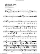 Cover icon of All That She Wants sheet music for voice and other instruments (fake book) by Ace Of Base, intermediate skill level