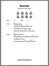 Cover icon of Summer sheet music for guitar (chords) by Charlotte Hatherley, intermediate skill level