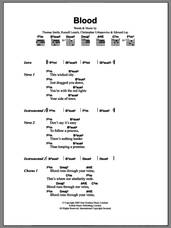Cover icon of Blood sheet music for guitar (chords) by Editors, Chris Urbanowicz, Ed Lay, Russell Leetch and Tom Smith, intermediate skill level