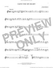 Cover icon of I Give You My Heart sheet music for alto saxophone solo by Hillsong Worship and Reuben Morgan, intermediate skill level