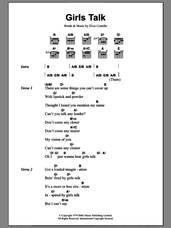 Cover icon of Girls Talk sheet music for guitar (chords) by Dave Edmunds and Elvis Costello, intermediate skill level