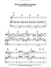 Cover icon of Don't Look Back In Anger sheet music for voice, piano or guitar by Oasis, intermediate skill level