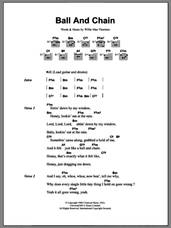 Cover icon of Ball And Chain sheet music for guitar (chords) by Janis Joplin and Willie Mae Thornton, intermediate skill level
