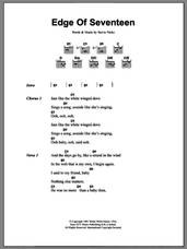 Cover icon of Edge Of Seventeen sheet music for guitar (chords) by Stevie Nicks, intermediate skill level