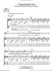 Cover icon of I Took It Out On You sheet music for guitar (tablature) by Newton Faulkner and Toby Faulkner, intermediate skill level