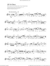 Cover icon of All At Once sheet music for voice and other instruments (fake book) by Whitney Houston, intermediate skill level
