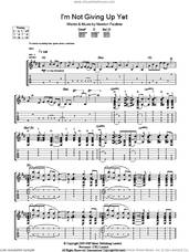 Cover icon of I'm Not Giving Up Yet sheet music for guitar (tablature) by Newton Faulkner, intermediate skill level