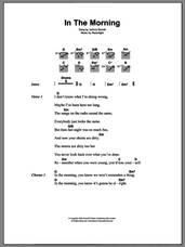 Cover icon of In The Morning sheet music for guitar (chords) by Razorlight and Johnny Borrell, intermediate skill level