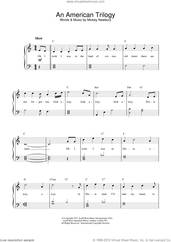 Cover icon of An American Trilogy sheet music for piano solo (beginners) by Elvis Presley and Mickey Newbury, beginner piano (beginners)