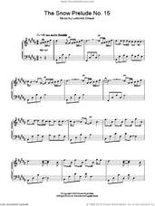 Cover icon of The Snow Prelude No. 15 sheet music for piano solo by Ludovico Einaudi, classical score, intermediate skill level