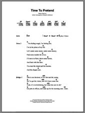 Cover icon of Time To Pretend sheet music for guitar (chords) by MGMT, Andrew Vanwyngarden and Benjamin Goldwasser, intermediate skill level