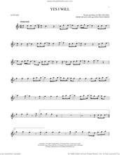 Cover icon of Yes I Will sheet music for alto saxophone solo by Vertical Worship, Eddie Hoagland, Jonathan Smith and Mia Fieldes, intermediate skill level