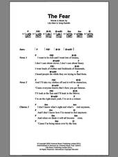 Cover icon of The Fear sheet music for guitar (chords) by Lily Allen and Greg Kurstin, intermediate skill level