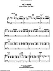 Cover icon of Re: Stacks sheet music for voice, piano or guitar by Bon Iver and Justin Vernon, intermediate skill level