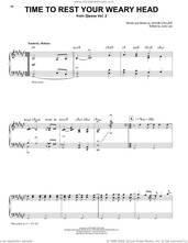 Cover icon of Time To Rest Your Weary Head sheet music for voice and piano by Jacob Collier, intermediate skill level