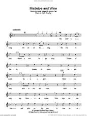 Cover icon of Mistletoe And Wine sheet music for voice and other instruments (fake book) by Cliff Richard, Jeremy Paul, Keith Strachan and Leslie Stewart, intermediate skill level
