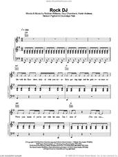Cover icon of Rock DJ sheet music for voice, piano or guitar by Robbie Williams, intermediate skill level