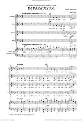 Cover icon of In Paradisum sheet music for choir (SATB: soprano, alto, tenor, bass) by Paul Mealor, classical score, intermediate skill level