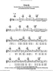 Cover icon of Gravity sheet music for voice and other instruments (fake book) by Embrace, Coldplay, Chris Martin, Guy Berryman, Jon Buckland and Will Champion, intermediate skill level