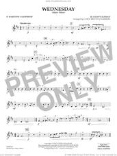 Cover icon of Wednesday (arr. Carol Brittin Chambers) sheet music for concert band (Eb baritone saxophone) by Danny Elfman and Carol Brittin Chambers, intermediate skill level