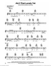 Cover icon of Ain't That Lonely Yet sheet music for guitar solo (chords) by Dwight Yoakam, James House and Kostas, easy guitar (chords)