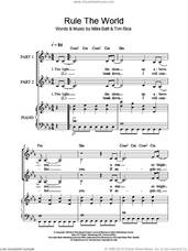 Cover icon of Rule The World (arr. Rick Hein) sheet music for choir (2-Part) by Take That, Rick Hein, Gary Barlow, Howard Donald, Jason Orange and Mark Owen, intermediate duet