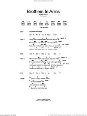 Cover icon of Brothers In Arms sheet music for guitar (chords) by Dire Straits and Mark Knopfler, intermediate skill level
