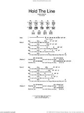 Cover icon of Hold The Line sheet music for guitar (chords) by Toto and David Paich, intermediate skill level
