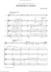 Cover icon of Prospero's Vision (COMPLETE) sheet music for string quartet (violin, viola, cello) by Kaija Saariaho, classical score, intermediate skill level