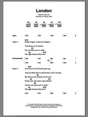 Cover icon of London sheet music for guitar (chords) by The Smiths, Johnny Marr and Steven Morrissey, intermediate skill level