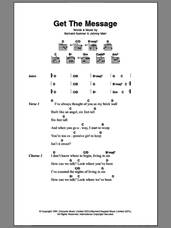 Cover icon of Get The Message sheet music for guitar (chords) by Electronic, Bernard Sumner and Johnny Marr, intermediate skill level